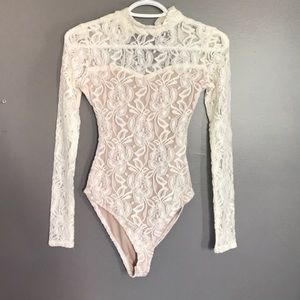 Love, Fire cream lace body suit